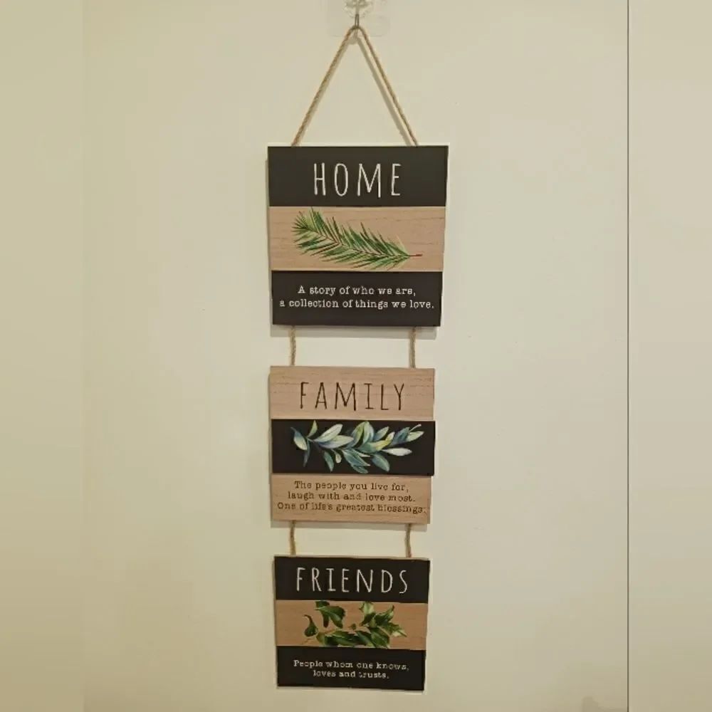 3 for $26 - Home Family Friends Decor Hanging Wall Door Sign
